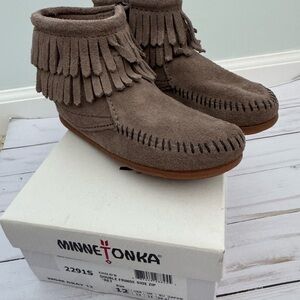Minnetonka Double Fringe Moccasins